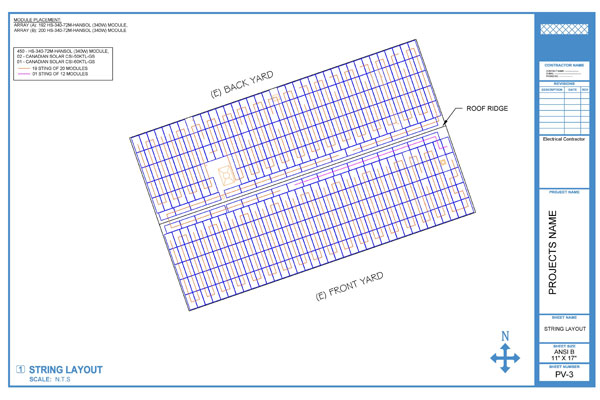 Example # 1: Solar Drafting Services